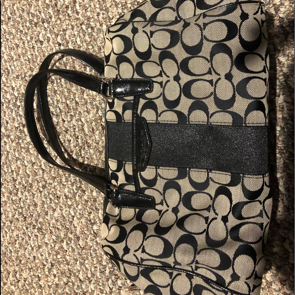 Black coach purse